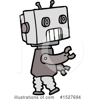 Royalty-Free (RF) Robot Clipart Illustration by lineartestpilot - Stock Sample #1527694