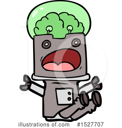 Royalty-Free (RF) Robot Clipart Illustration by lineartestpilot - Stock Sample #1527707