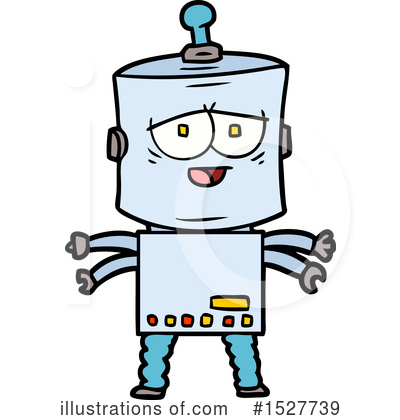 Royalty-Free (RF) Robot Clipart Illustration by lineartestpilot - Stock Sample #1527739