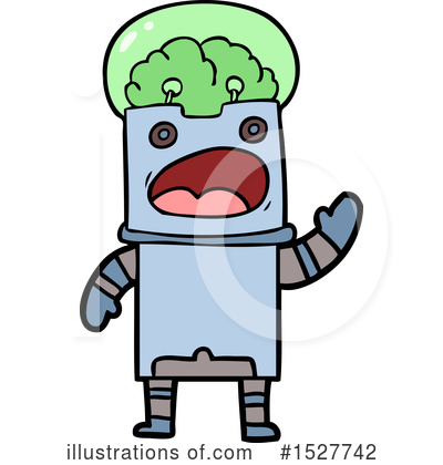 Royalty-Free (RF) Robot Clipart Illustration by lineartestpilot - Stock Sample #1527742
