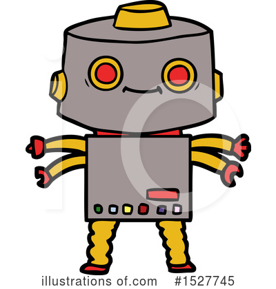 Royalty-Free (RF) Robot Clipart Illustration by lineartestpilot - Stock Sample #1527745