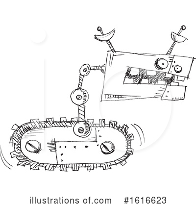 Royalty-Free (RF) Robot Clipart Illustration by yayayoyo - Stock Sample #1616623