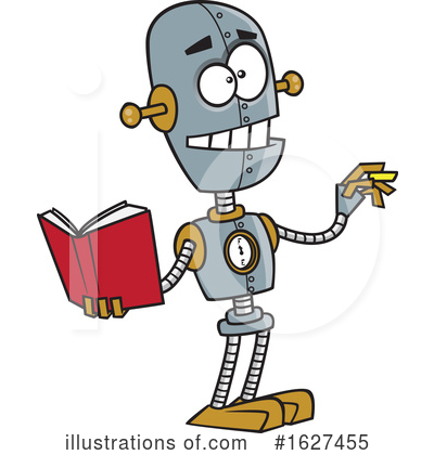 Royalty-Free (RF) Robot Clipart Illustration by toonaday - Stock Sample #1627455