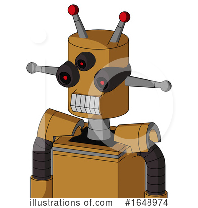 Royalty-Free (RF) Robot Clipart Illustration by Leo Blanchette - Stock Sample #1648974