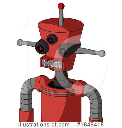Royalty-Free (RF) Robot Clipart Illustration by Leo Blanchette - Stock Sample #1649418