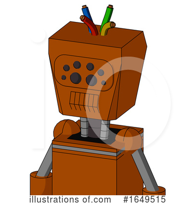Royalty-Free (RF) Robot Clipart Illustration by Leo Blanchette - Stock Sample #1649515