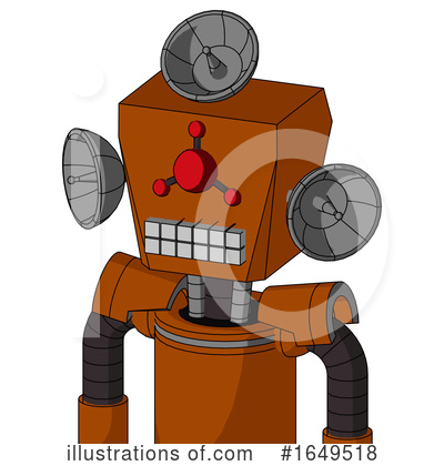 Royalty-Free (RF) Robot Clipart Illustration by Leo Blanchette - Stock Sample #1649518