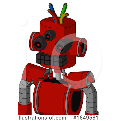 Royalty-Free (RF) Robot Clipart Illustration by Leo Blanchette - Stock Sample #1649581
