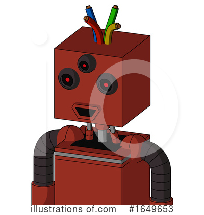 Royalty-Free (RF) Robot Clipart Illustration by Leo Blanchette - Stock Sample #1649653