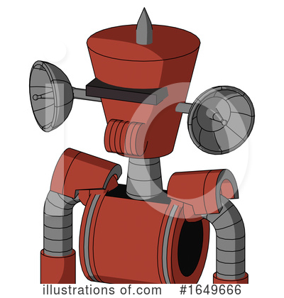 Royalty-Free (RF) Robot Clipart Illustration by Leo Blanchette - Stock Sample #1649666