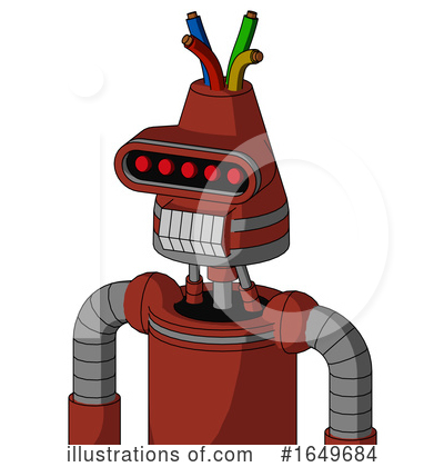 Royalty-Free (RF) Robot Clipart Illustration by Leo Blanchette - Stock Sample #1649684