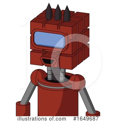 Royalty-Free (RF) Robot Clipart Illustration by Leo Blanchette - Stock Sample #1649687