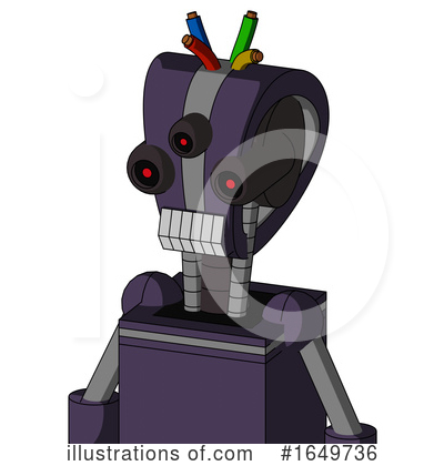 Royalty-Free (RF) Robot Clipart Illustration by Leo Blanchette - Stock Sample #1649736