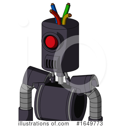 Royalty-Free (RF) Robot Clipart Illustration by Leo Blanchette - Stock Sample #1649773