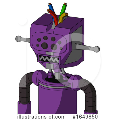 Royalty-Free (RF) Robot Clipart Illustration by Leo Blanchette - Stock Sample #1649850