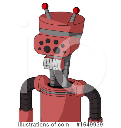 Pink Robot Clipart #1649939 by Leo Blanchette