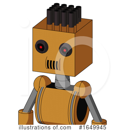 Royalty-Free (RF) Robot Clipart Illustration by Leo Blanchette - Stock Sample #1649945