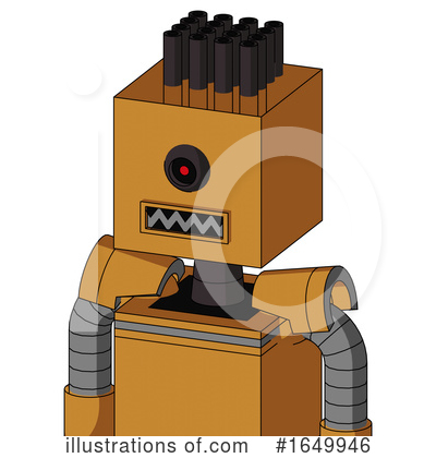 Royalty-Free (RF) Robot Clipart Illustration by Leo Blanchette - Stock Sample #1649946