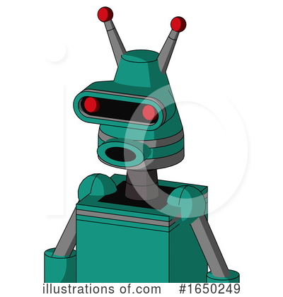 Royalty-Free (RF) Robot Clipart Illustration by Leo Blanchette - Stock Sample #1650249