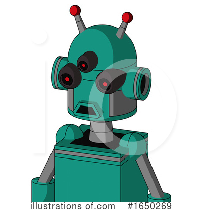 Royalty-Free (RF) Robot Clipart Illustration by Leo Blanchette - Stock Sample #1650269