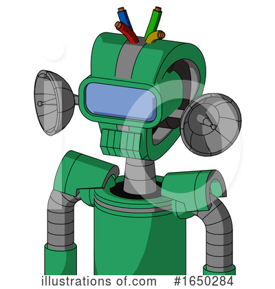 Royalty-Free (RF) Robot Clipart Illustration by Leo Blanchette - Stock Sample #1650284