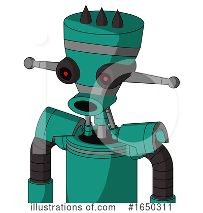 Royalty-Free (RF) Robot Clipart Illustration by Leo Blanchette - Stock Sample #1650311