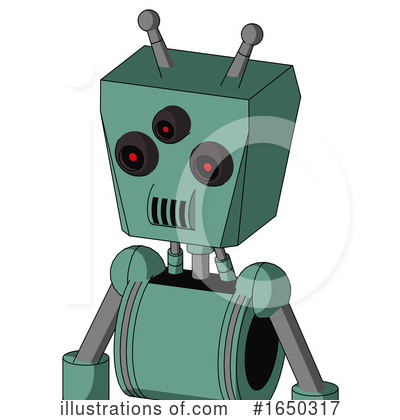 Royalty-Free (RF) Robot Clipart Illustration by Leo Blanchette - Stock Sample #1650317
