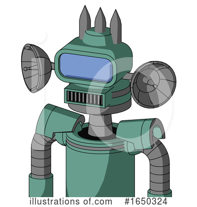 Royalty-Free (RF) Robot Clipart Illustration by Leo Blanchette - Stock Sample #1650324