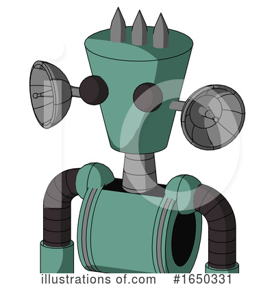 Royalty-Free (RF) Robot Clipart Illustration by Leo Blanchette - Stock Sample #1650331