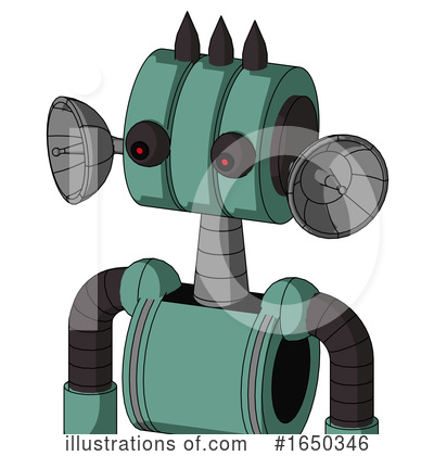 Royalty-Free (RF) Robot Clipart Illustration by Leo Blanchette - Stock Sample #1650346