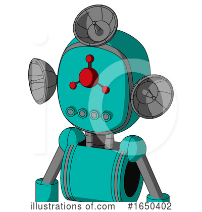 Royalty-Free (RF) Robot Clipart Illustration by Leo Blanchette - Stock Sample #1650402