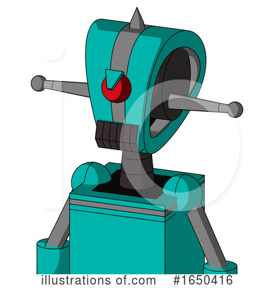 Royalty-Free (RF) Robot Clipart Illustration by Leo Blanchette - Stock Sample #1650416