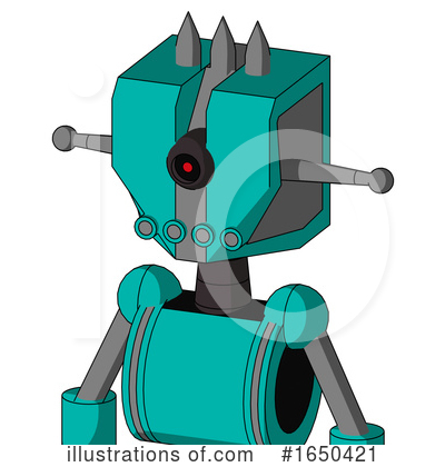 Royalty-Free (RF) Robot Clipart Illustration by Leo Blanchette - Stock Sample #1650421