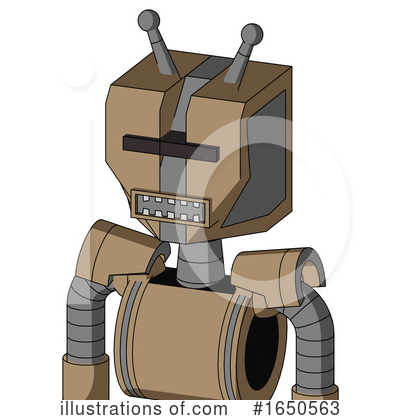 Royalty-Free (RF) Robot Clipart Illustration by Leo Blanchette - Stock Sample #1650563