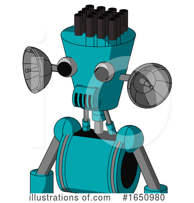 Royalty-Free (RF) Robot Clipart Illustration by Leo Blanchette - Stock Sample #1650980