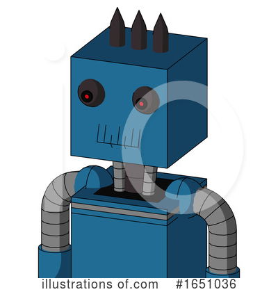 Royalty-Free (RF) Robot Clipart Illustration by Leo Blanchette - Stock Sample #1651036