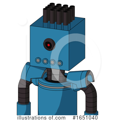 Royalty-Free (RF) Robot Clipart Illustration by Leo Blanchette - Stock Sample #1651040