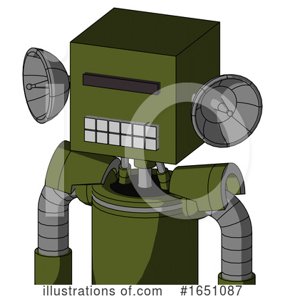 Royalty-Free (RF) Robot Clipart Illustration by Leo Blanchette - Stock Sample #1651087