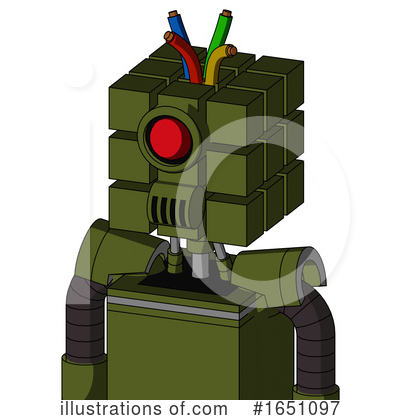 Royalty-Free (RF) Robot Clipart Illustration by Leo Blanchette - Stock Sample #1651097