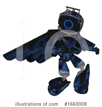Royalty-Free (RF) Robot Clipart Illustration by Leo Blanchette - Stock Sample #1663008