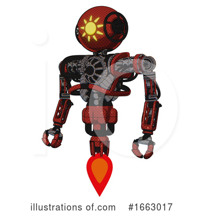 Royalty-Free (RF) Robot Clipart Illustration by Leo Blanchette - Stock Sample #1663017