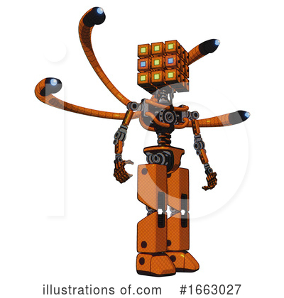 Royalty-Free (RF) Robot Clipart Illustration by Leo Blanchette - Stock Sample #1663027