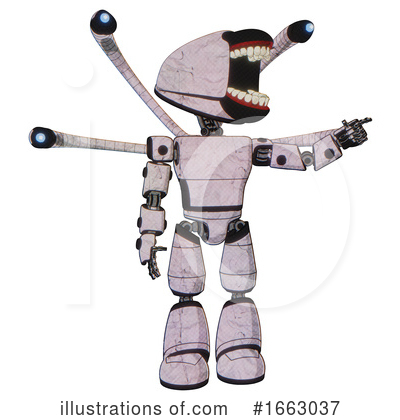 Royalty-Free (RF) Robot Clipart Illustration by Leo Blanchette - Stock Sample #1663037