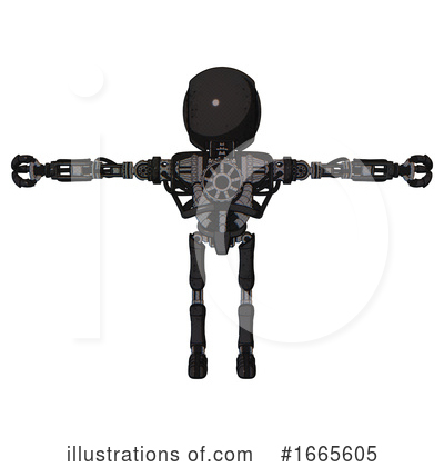 Royalty-Free (RF) Robot Clipart Illustration by Leo Blanchette - Stock Sample #1665605