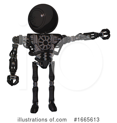 Royalty-Free (RF) Robot Clipart Illustration by Leo Blanchette - Stock Sample #1665613