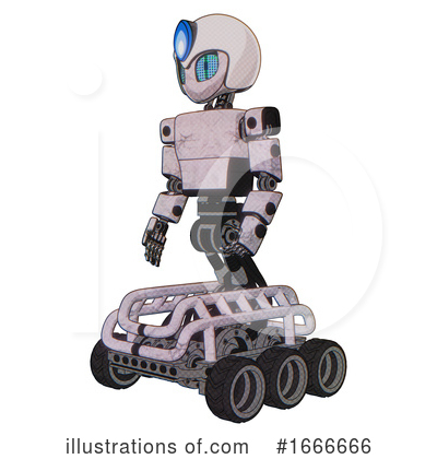 Royalty-Free (RF) Robot Clipart Illustration by Leo Blanchette - Stock Sample #1666666