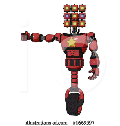 Royalty-Free (RF) Robot Clipart Illustration by Leo Blanchette - Stock Sample #1669597
