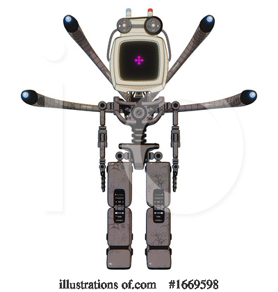 Royalty-Free (RF) Robot Clipart Illustration by Leo Blanchette - Stock Sample #1669598