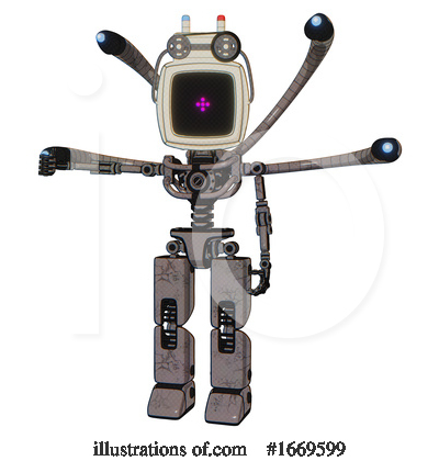 Royalty-Free (RF) Robot Clipart Illustration by Leo Blanchette - Stock Sample #1669599