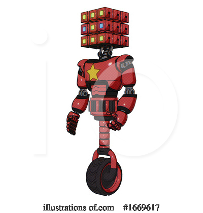 Royalty-Free (RF) Robot Clipart Illustration by Leo Blanchette - Stock Sample #1669617
